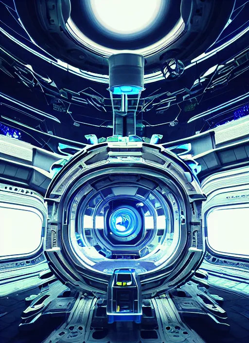 Image similar to futuristic space station 3 d concept art, cinematic lighting, glitch art pixel sorting, intricate details, octane rendering, trending on artstation, featured on behance