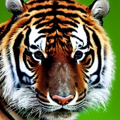 Image similar to portrait of a tiger bear hybrid