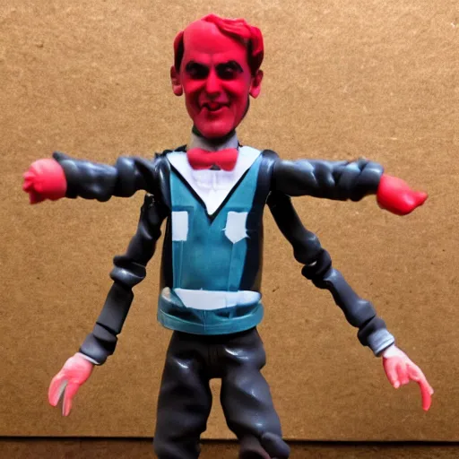 Image similar to nils bohr, stop motion vinyl action figure, plastic, toy, butcher billy style