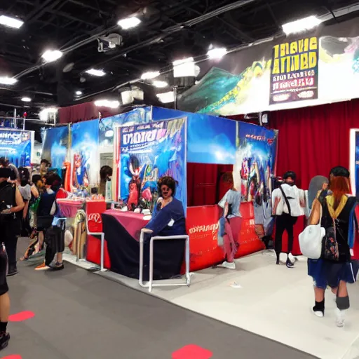 Image similar to a photo of anime expo booth