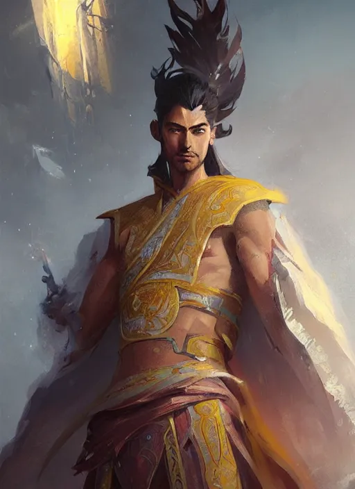 Prompt: oil painting xianxia hero, by greg rutkowski, artstation