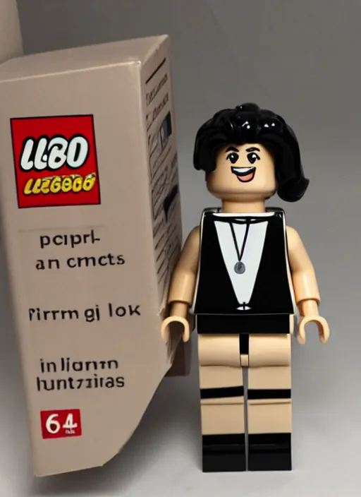 Image similar to a kim kardashian lego figure.