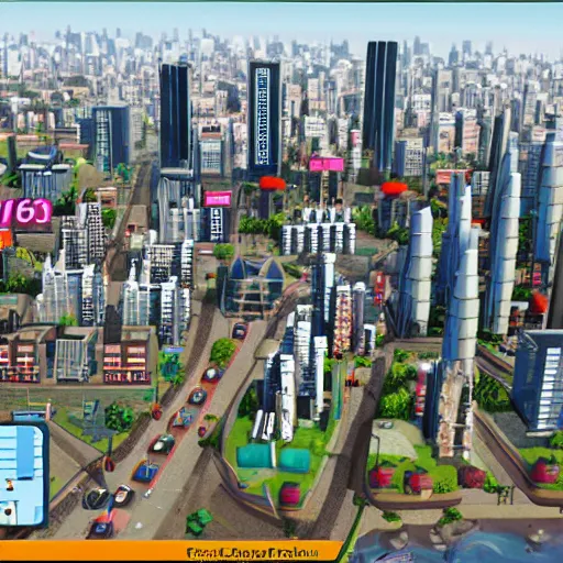 Image similar to asymmetrical sim city building videogame