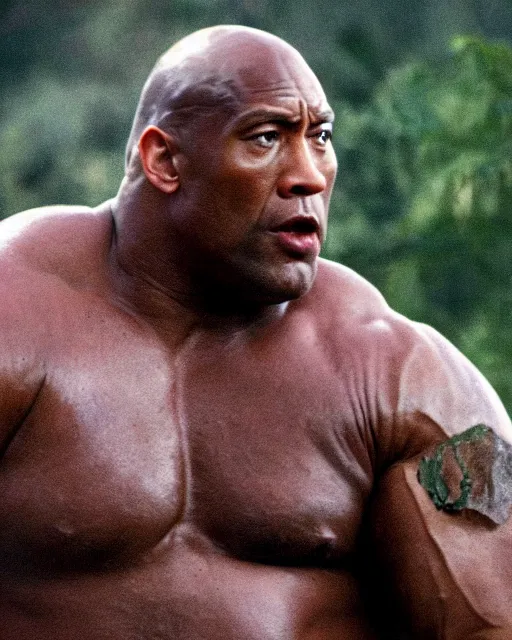 Image similar to film still close - up shot of dwayne johnson as john coffey from the movie the green mile. photographic, photography