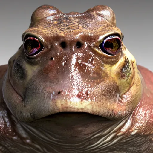 Prompt: hyperrealistic mixed media image of a ( info wars alex jones ) with body of a bullfrog, stunning 3 d render inspired art by greg rutkowski and xiang duan and thomas eakes, perfect symmetry, flesh texture, realistic, highly detailed attributes and atmosphere, dim volumetric cinematic lighting, 8 k octane detailed render, post - processing, masterpiece,