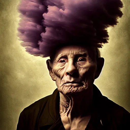 Prompt: a portrait a very ordinary person, by Kim Keever, dark, cloudscape, colorful, anatomically correct, beautiful perfect face, sharp focus, Highly Detailed