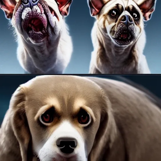 Prompt: angry dogs, hyper realistic, 4k, 8k, cinematik