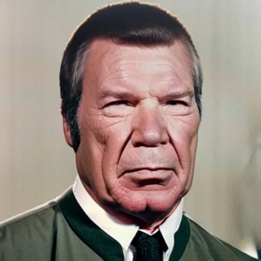 Image similar to photo of a person who looks like a mixture between william shatner and leonard nimoy