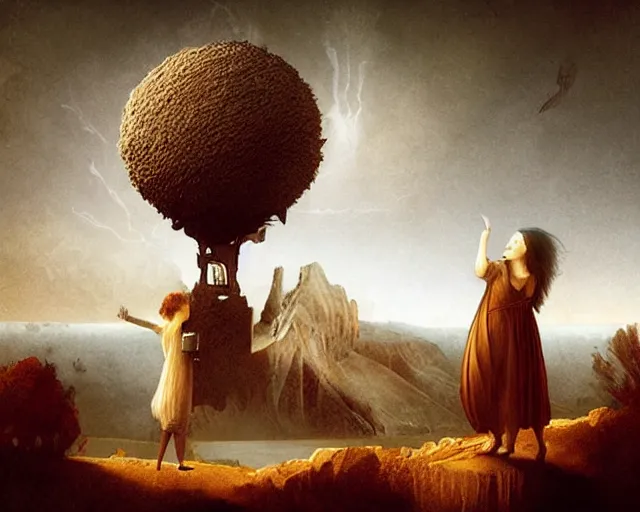 Image similar to what dreams may come, a simple vector pop surrealism, by ( leonardo da vinci ) and greg rutkowski