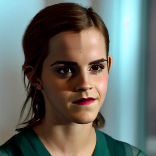 Prompt: Emma Watson as the Microsoft paperclip