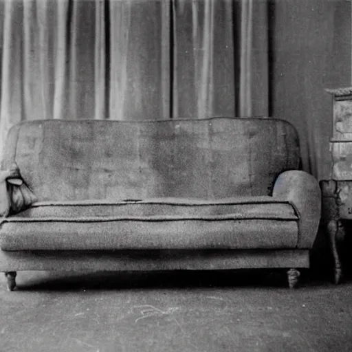 Image similar to 1942 photo shows a disturbing couch made from teeth