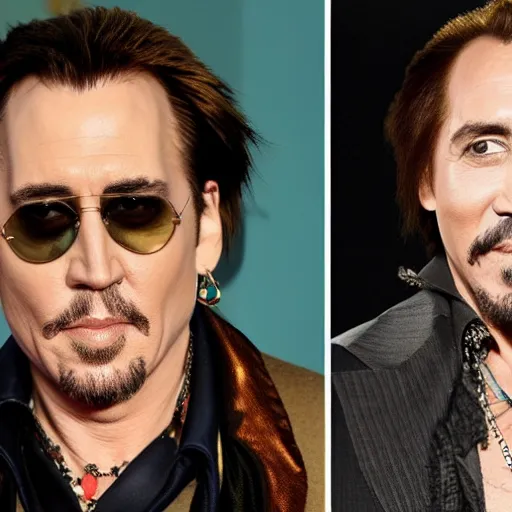 Image similar to nicholas cage as johnny depp