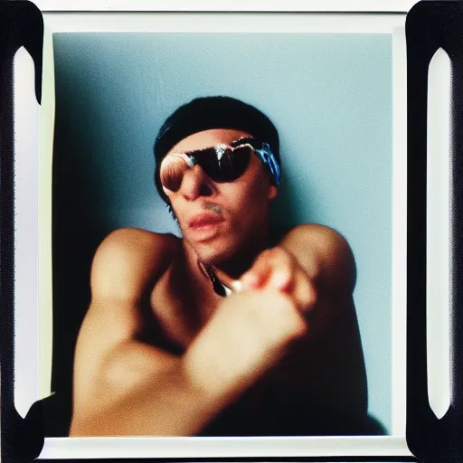 Image similar to Plato, 90s polaroid, by Saul Leiter, Jamel Shabazz, Nan Goldin