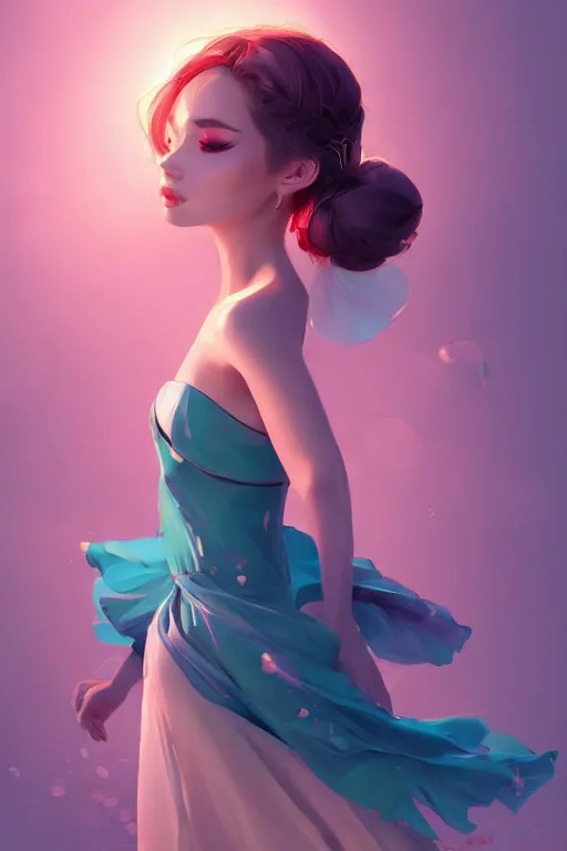 Image similar to a beautiful fashion goddness of love, chic strapless dress, tropical sea background, character design, in the style of artgerm, and wlop, cinematic lighting, hyperdetailed, 8 k realistic, symmetrical, global illumination, radiant light, frostbite 3 engine, cryengine, dof, trending on artstation, digital art