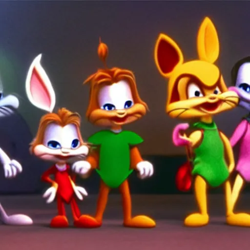 Prompt: tiny toons live action