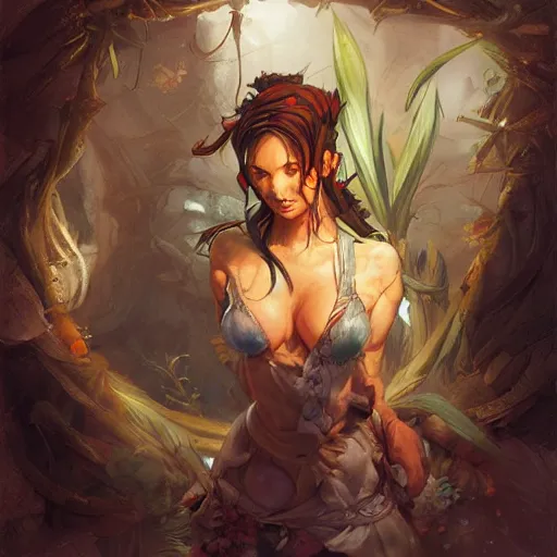 Prompt: mirror world, herbalist, art by jesper ejsing, artgerm, ross tran, highly detailed