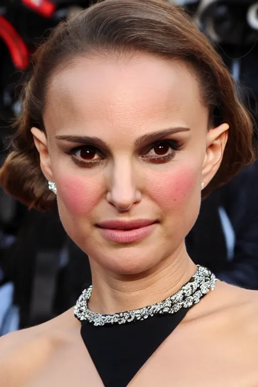 Prompt: Natalie Portman, up close