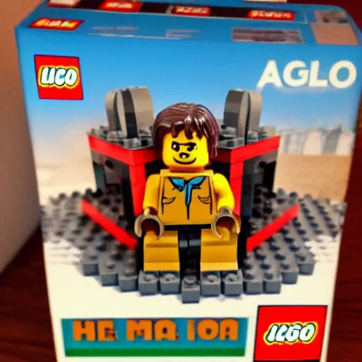 Image similar to hell made of lego