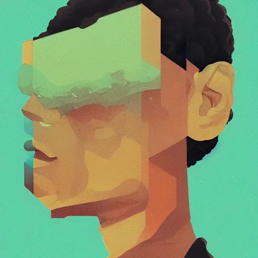 Prompt: profile picture by sachin teng, miami, organic painting, marijuana smoke, matte, hiphop, hard edges, energetic, 3 d shapes, asymmetrical, smoke, green, masterpiece