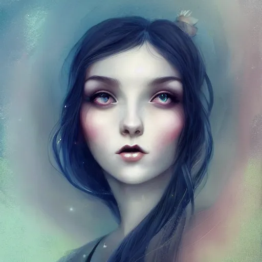 Prompt: a portrait in the style of anna dittmann and charlie bowater and tom bagshaw.