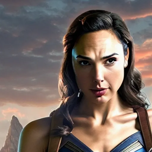 Image similar to gal gadot as captain america