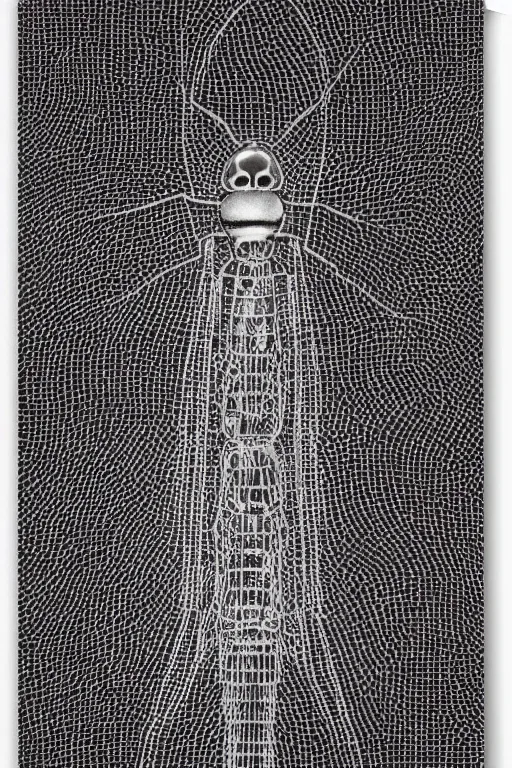 Image similar to transparent rare insect with reaction diffusion patterns. top view. high detail. by Moebius