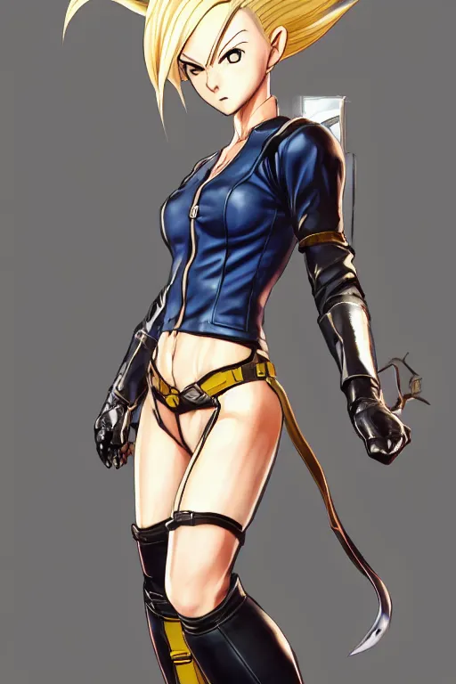 Image similar to android 18 from dbz in a spinoff in blade and soul concept art on a render by the artist Hyung tae Kim , Shigenori Soejima, Jiyun Chae, Joe Madureira, trending on Artstation by Hyung tae Kim, artbook, Stanley Artgerm Lau, WLOP, Rossdraws , Shigenori Soejima