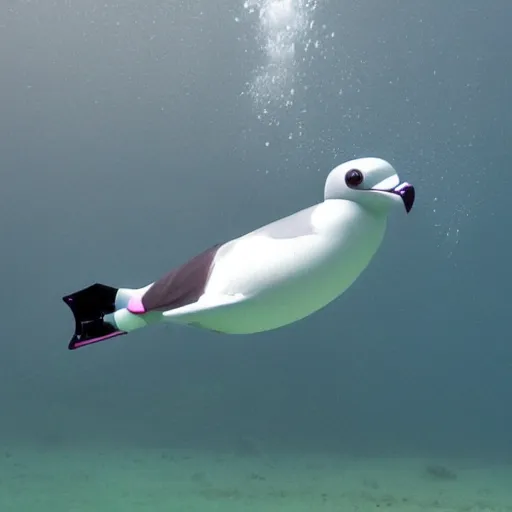 Prompt: underwater drone pigeon