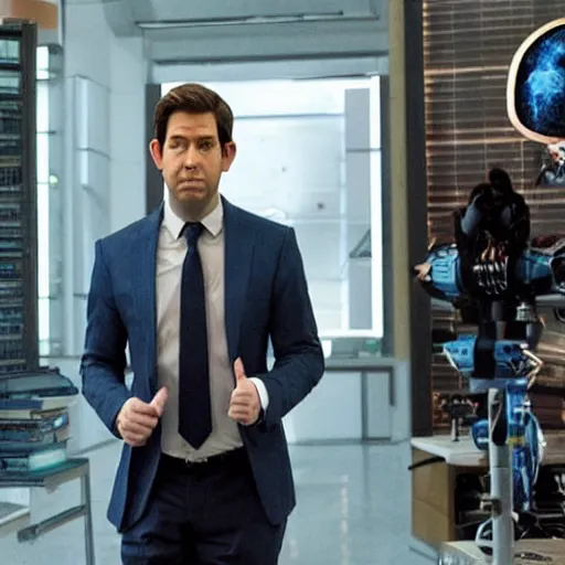 Image similar to john Krasinski as Mr fantastic