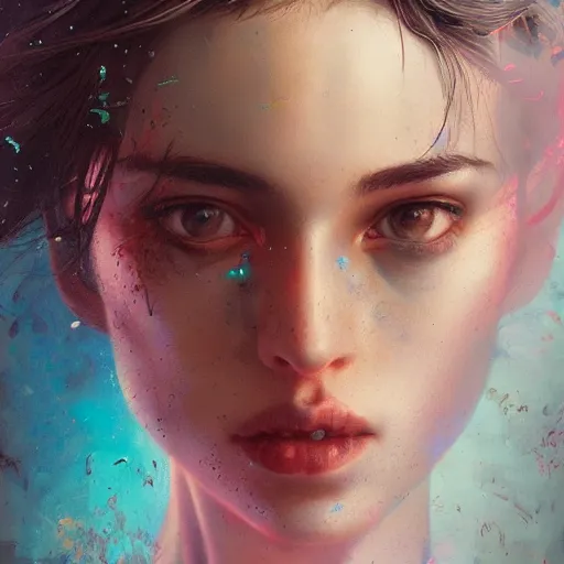 Prompt: Lofi portrait by Stanley Artgerm and Carne Griffiths and Tom Bagshaw