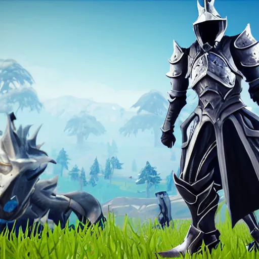 Prompt: knight artorias in fortnite