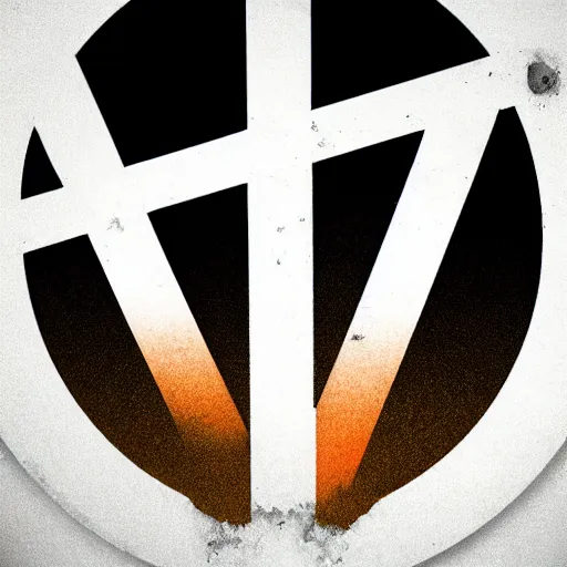 Image similar to Half Life 3 Logo, grainy, cracked, gradient, detailed, very detailed, heavily detailed, intricate details, intricately detailed, digital art, trending on artstation, 3D, studio quality lighting, dramatic lighting HD Quality, 4k resolution, 8k resolution, black background, Half Life 3 Logo is orange and is in the foreground, Realistic, Shiny Lighting, Shiny