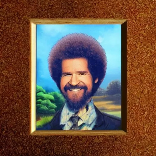 Image similar to bob ross