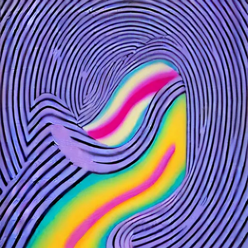 Image similar to wormhole by shusei nagaoka, kaws, david rudnick, airbrush on canvas, pastell colours, cell shaded, 8 k