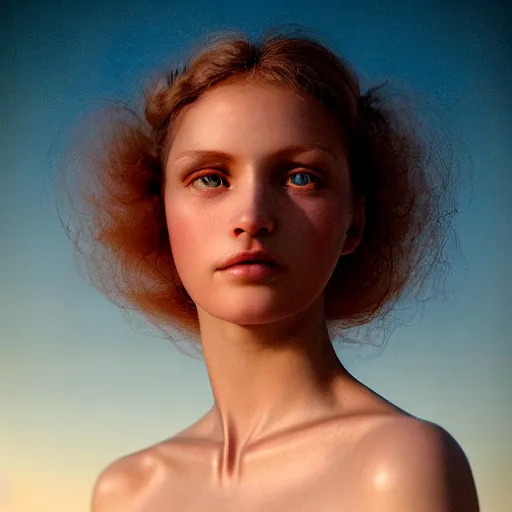 Prompt: photographic portrait of a stunningly beautiful rosicrucian female in soft dreamy light at sunset, contemporary fashion shoot, by edward robert hughes, annie leibovitz and steve mccurry, david lazar, jimmy nelsson, breathtaking, 8 k resolution, extremely detailed, beautiful, establishing shot, artistic, hyperrealistic, beautiful face, octane render