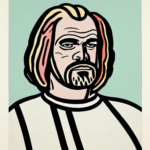 Image similar to worf, by roy lichtenstein.