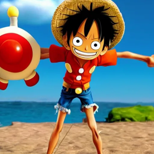 Image similar to luffy by pixar