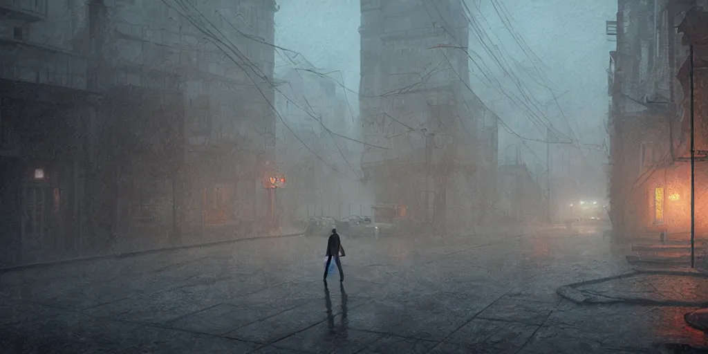 Image similar to a Silent hill game as a pixel art movie by Pixar , Jessica Rossier, cgsociety