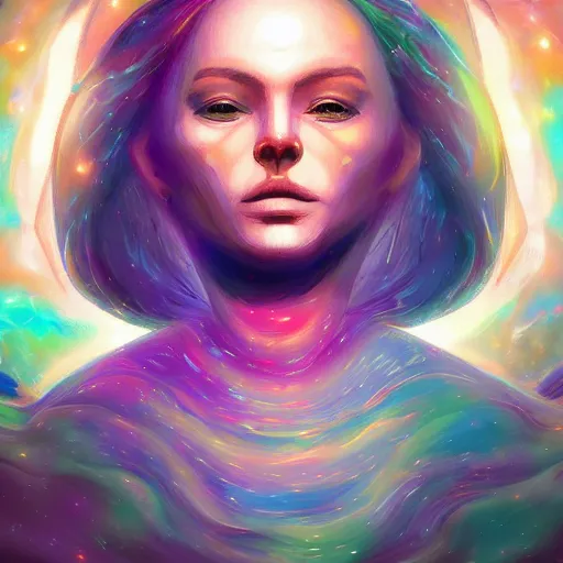 Prompt: Cosmic thought, digital painting, ultradetailed, artstation
