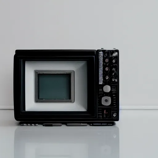 Image similar to a professional studio photograph (((of a 90s television and VHS combo playing a video))) ((((((((((((of clouds)))))))))))), key light, 50mm, shallow depth of field, no artefacts