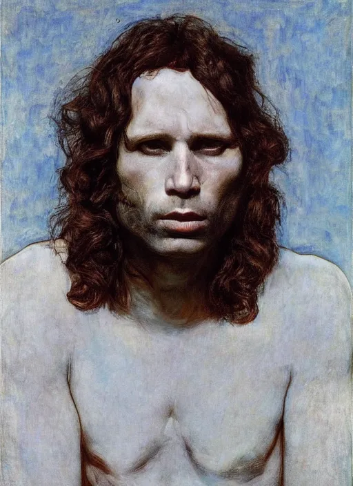 Image similar to jim morrison by jeremy lipking egon schiele gottfried helnwein