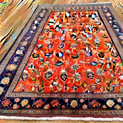 Image similar to persian rug with mango fruits ornament