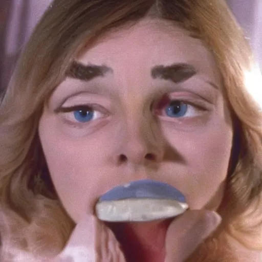 Prompt: woman enters a nostril cult, 1977 live-action children's tv show, color