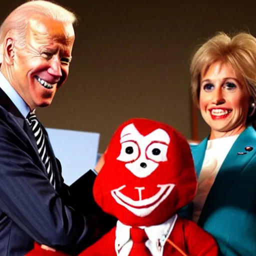 Image similar to joe biden as howdy doody