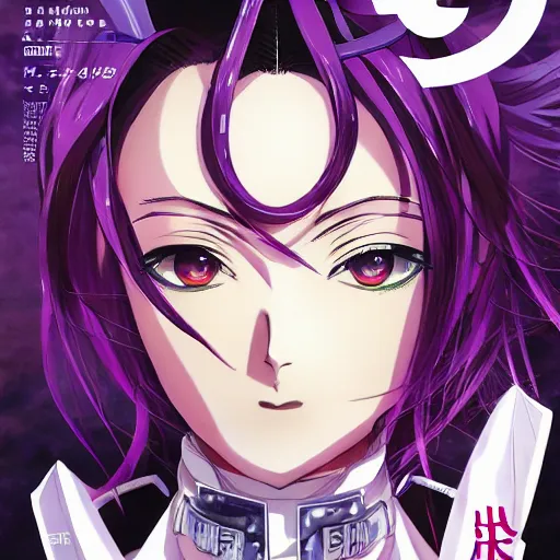 Image similar to Magazine Cover Anime key visual of a Gucci girl; official media; typography; drawn by Hirohiko Araki; Jojo's Bizarre Adventure; Jojolion, portrait, made by Stanley Artgerm Lau, WLOP, Rossdraws, James Jean, Andrei Riabovitchev, Marc Simonetti, Yoshitaka Amano, ArtStation