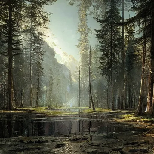 Prompt: infinite source of energy powers a utopian city, Ivan Shishkin and Greg Rutkowski