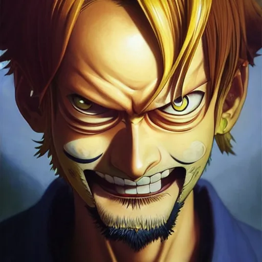 Prompt: highly detailed vfx portrait of angry sanji by eiichiro oda!!!, stephen bliss, greg rutkowski, rhads, beeple, makoto shinkai, tom bagshaw, alphonse mucha, sharp focus, art by artgerm, greg rutkowski, stanley kubrick, backlit, harsh overhead sunlight, matte, johannes vermeer,