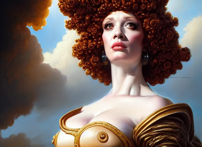 Image similar to christina hendricks dressed as napoleon, baroque painting, intricate, elegant, highly detailed, centered, digital painting, artstation, concept art, smooth, sharp focus, illustration, artgerm, tomasz alen kopera, peter mohrbacher, donato giancola, joseph christian leyendecker, wlop, boris vallejo