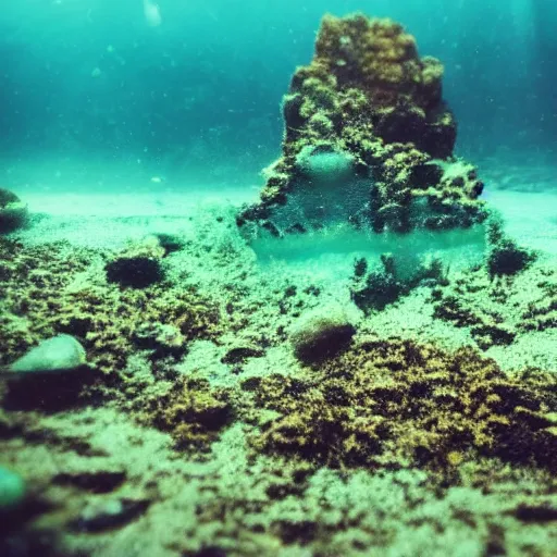 Prompt: underwater landscape, beautiful, coral, underwater castle, treasure, atlantis : : deep sea : : 5 sunlight : : 1 dslr : : 1 turquoise : : 5 defocus : : - 0. 5