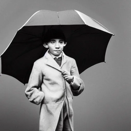 Image similar to photo of a young man holding an umbrella